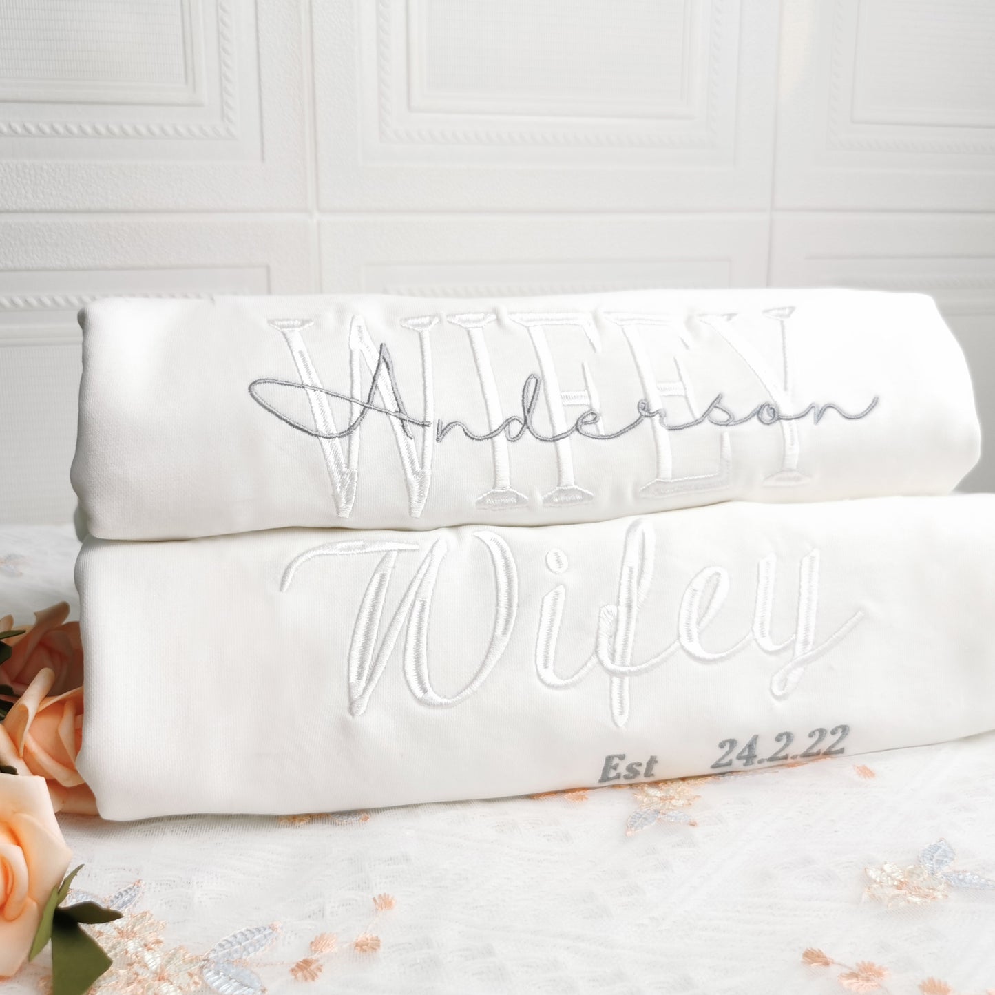 Custom Mrs Sweatshirt Embroidered